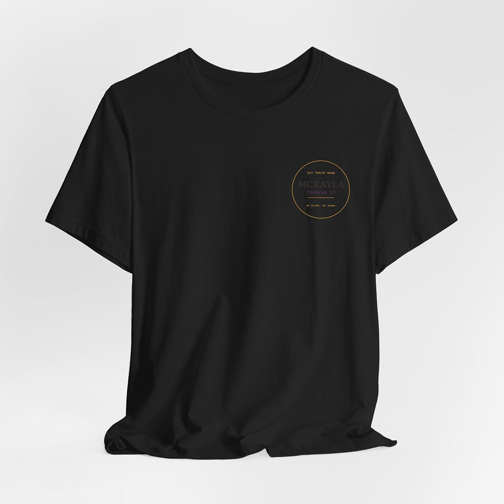 Thumbnail: Mckayla Forever 27 Memorial Tee — Dark Collection