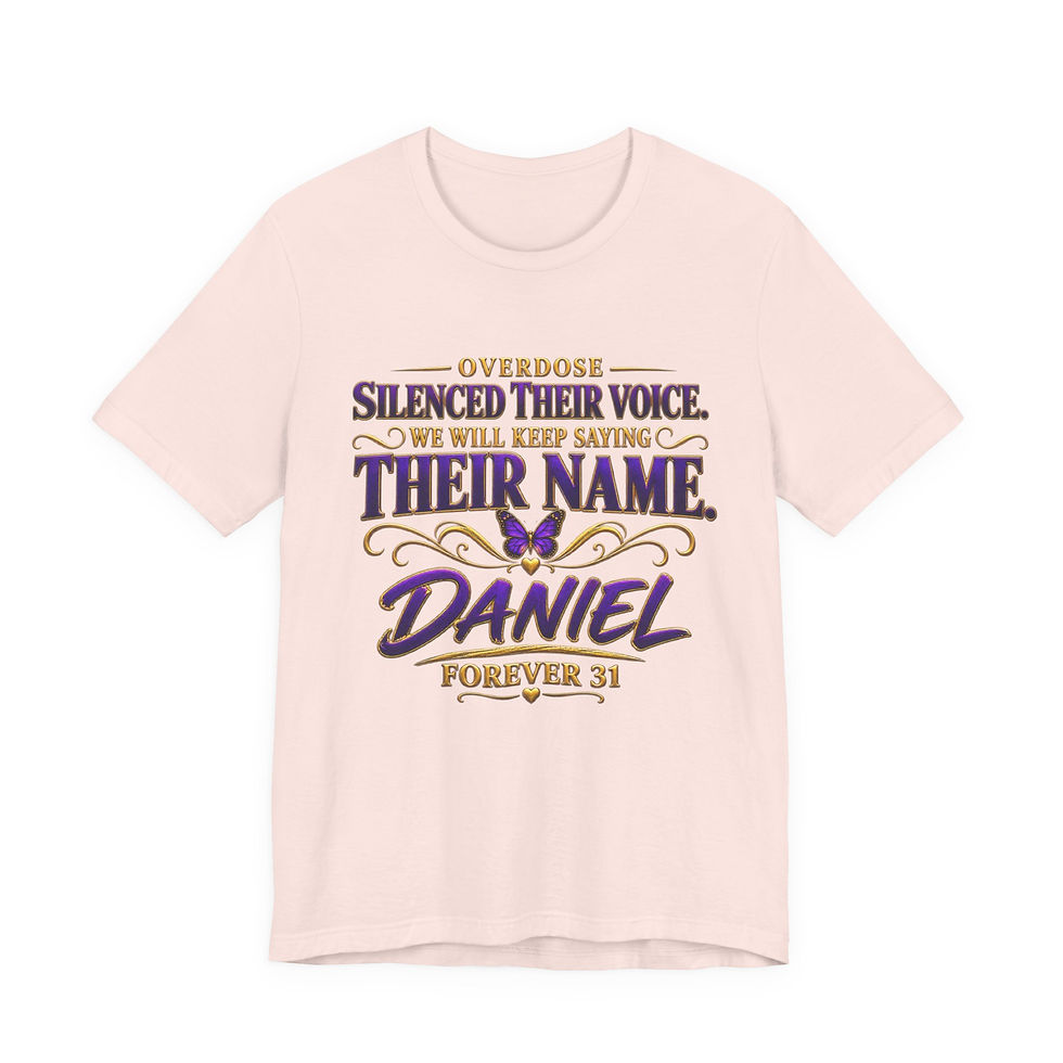 Thumbnail: Say Their Name — Personalized Memorial V-Neck T-Shirt