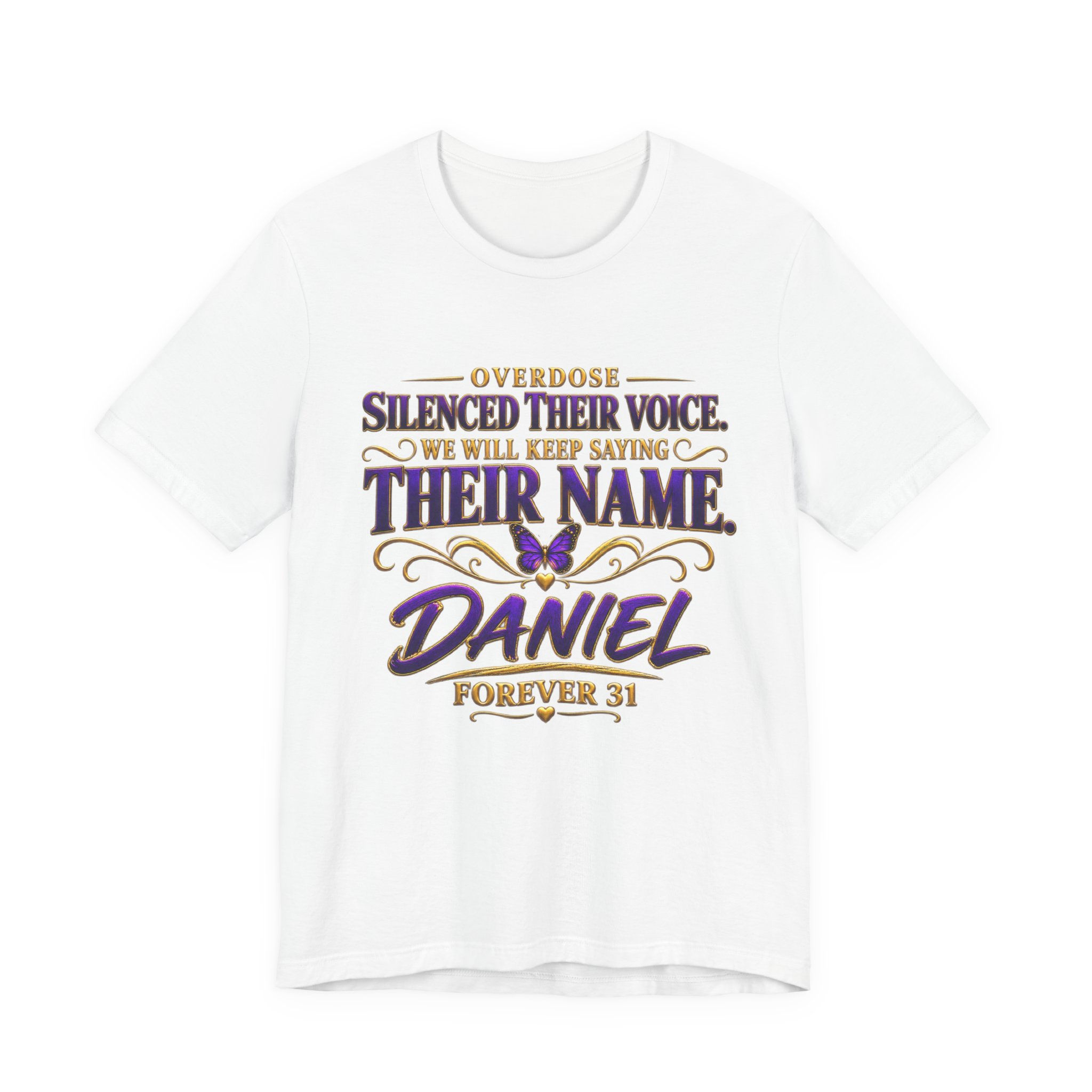Say Their Name — Personalized Memorial V-Neck T-Shirt