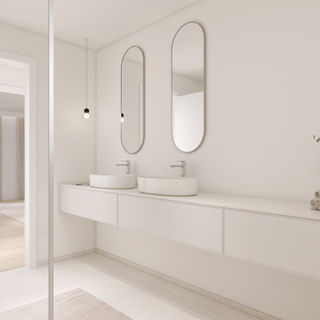 Innenraumvisualisierung - Virtuelles Staging eines Badezimmers | ganzaroli interiors