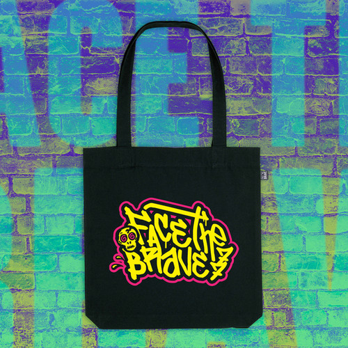 GRAFF77 // Canvas Tote Bag | Face The Brave
