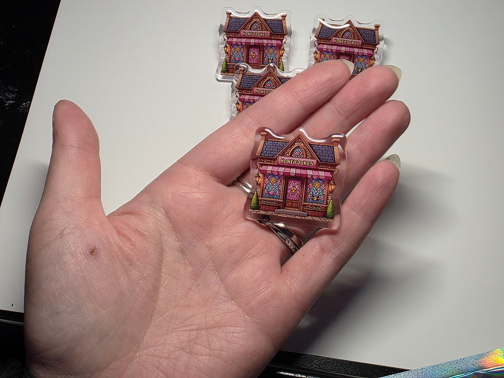 Thumbnail: Honeydukes Sweet shop pin Badge