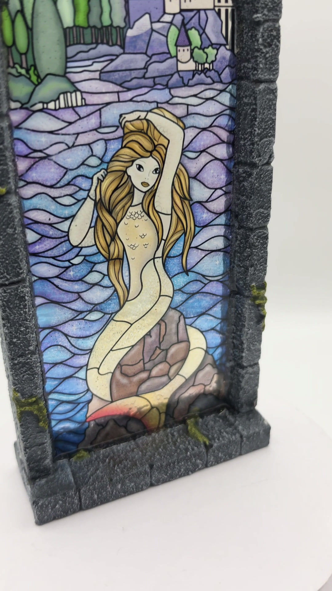Detailed mermaid window 