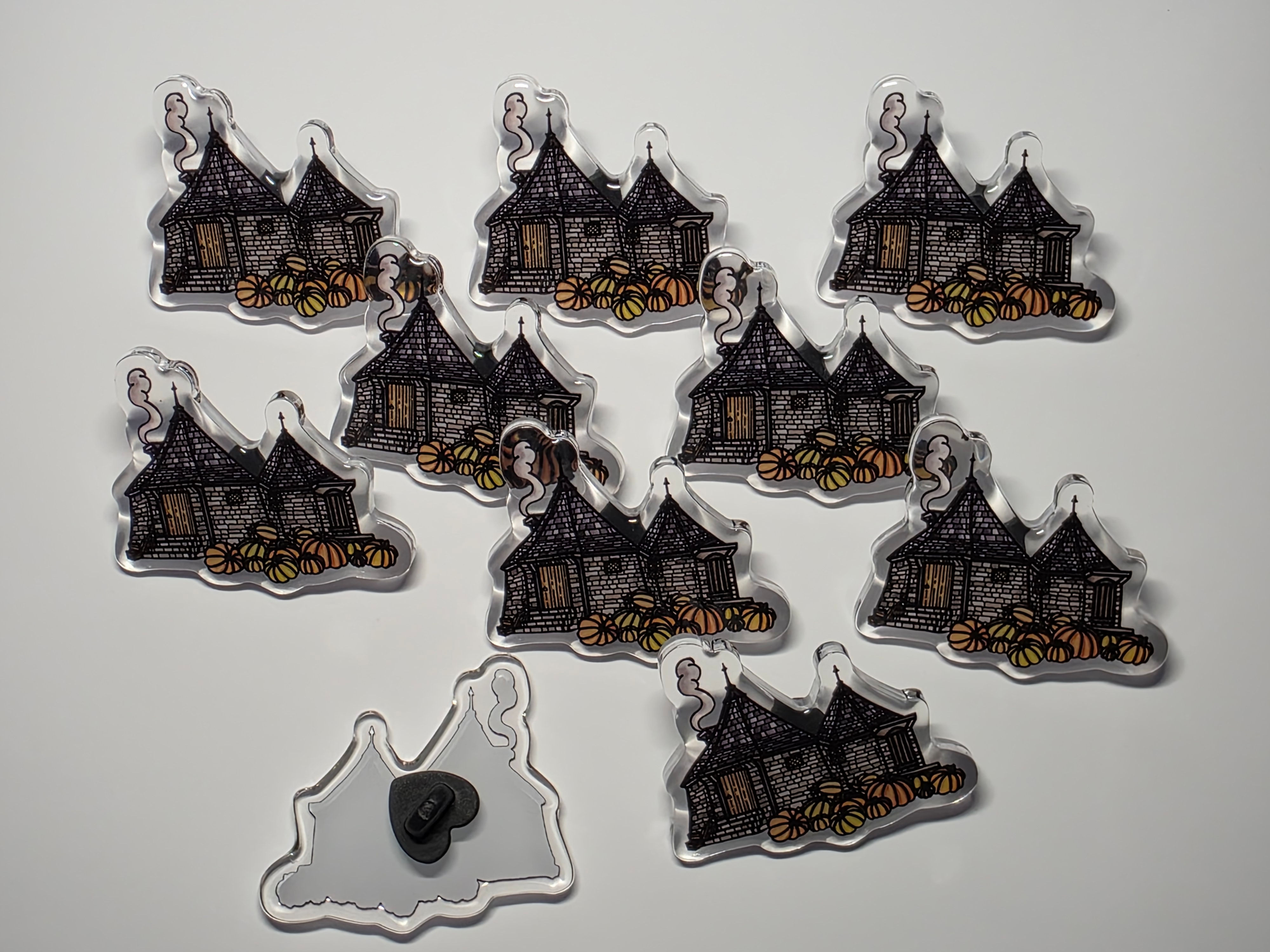 Grounds keeper hut enamel pin Badge