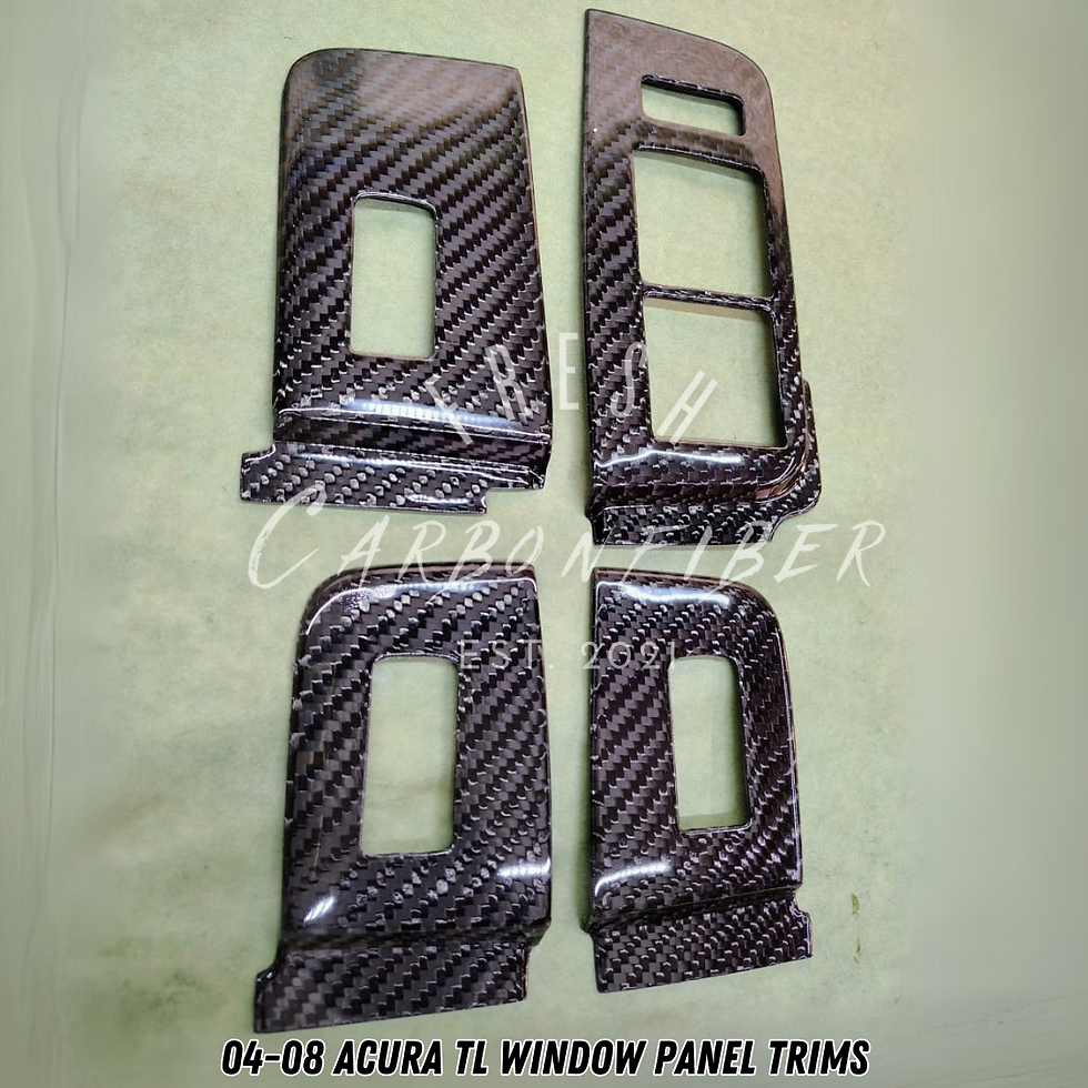 04-08 Acura TL Window Panel Trims Carbon Fiber