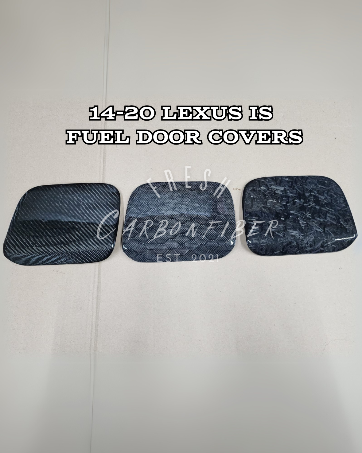 14-20 Lexus IS Fuel Door Cover Carbon Fiber