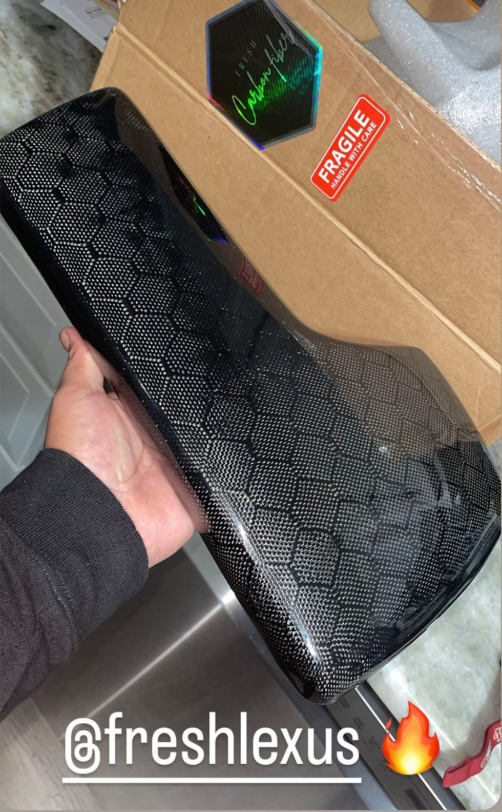 Thumbnail: 14-20 Lexus IS Carbon Fiber Armrest