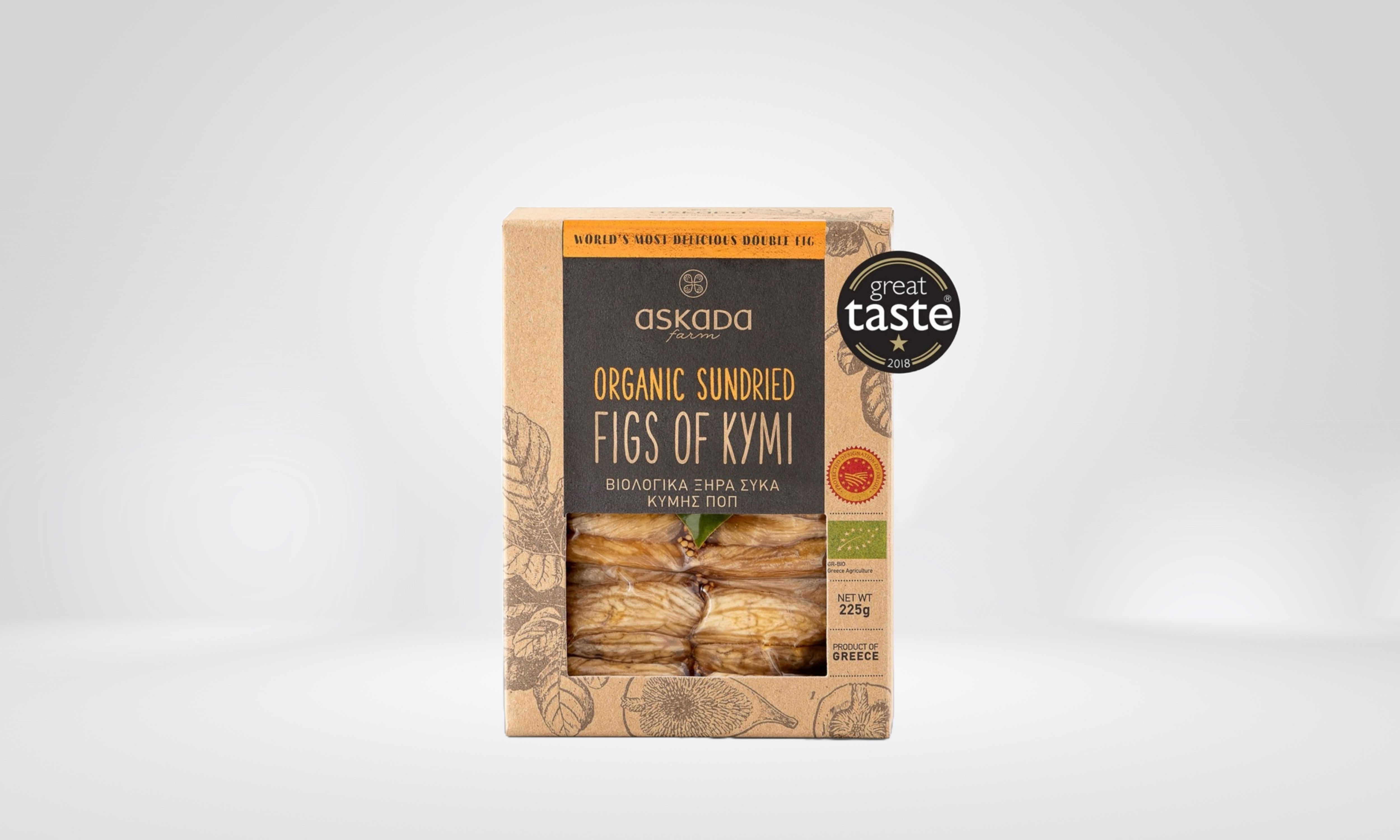 Organic Sundried Figs Of Kymi (PDO) 225g