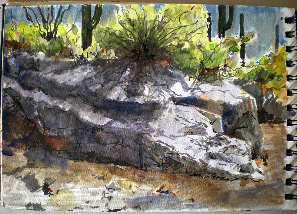 Thumbnail: Landscape Focus in Watercolor: Light and Shadows 7/30/26