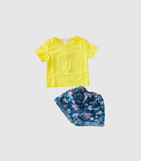 Miniatura: Conjunto Niña Short Estampado