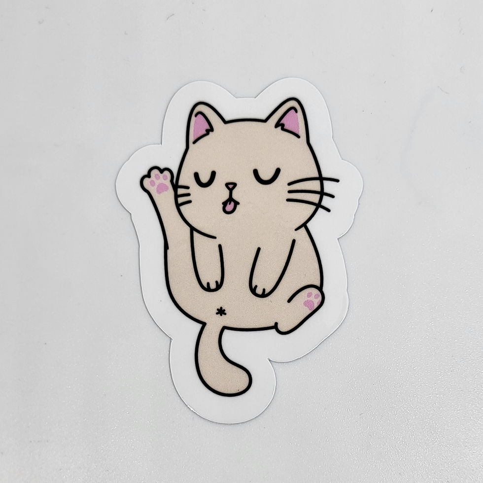Kitty Butt - Premium Laminated Vinyl Sticker