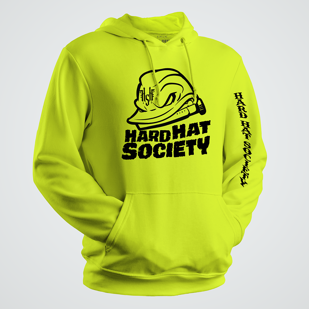 Angry Hard Hat Society Hi-Vis Hoodie - HHS