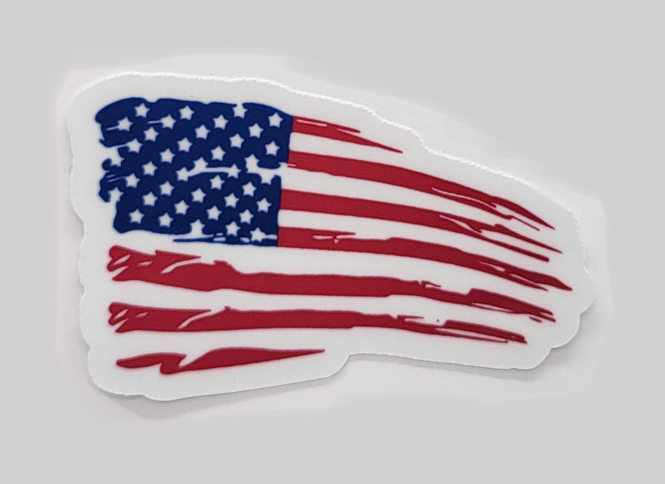 Distressed American Flag - Premium Laminated Vinyl Sticker