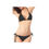 Thumbnail: Black Two-Piece Laced up Bikini Swimwear