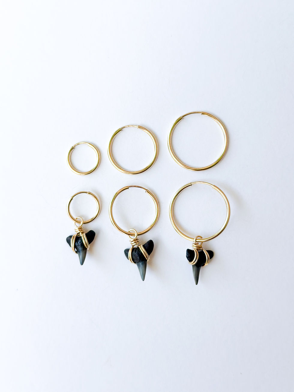 Thumbnail: Shark Tooth Hoops - Medium 