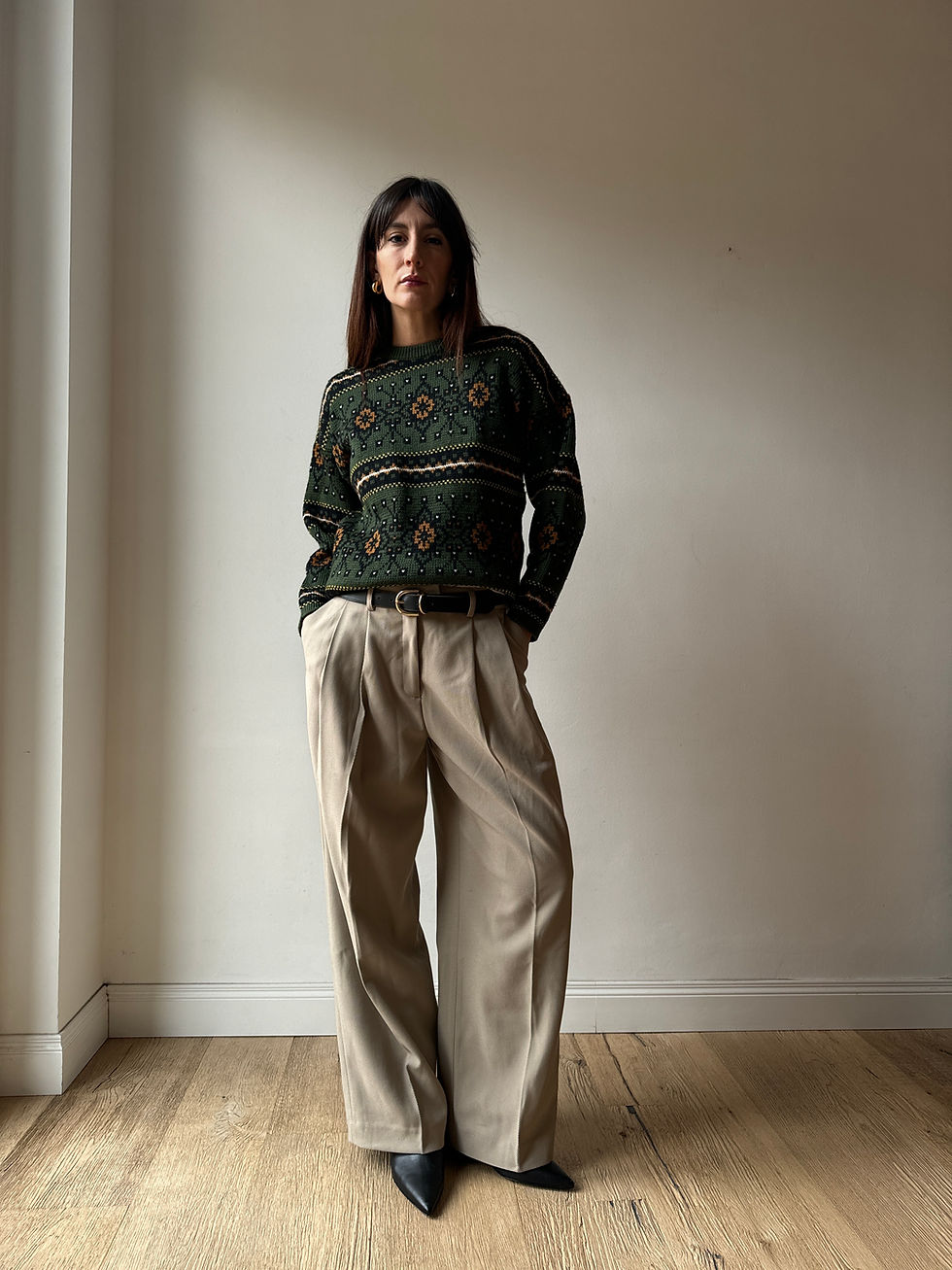 WOODLAND GREEN JUMPER