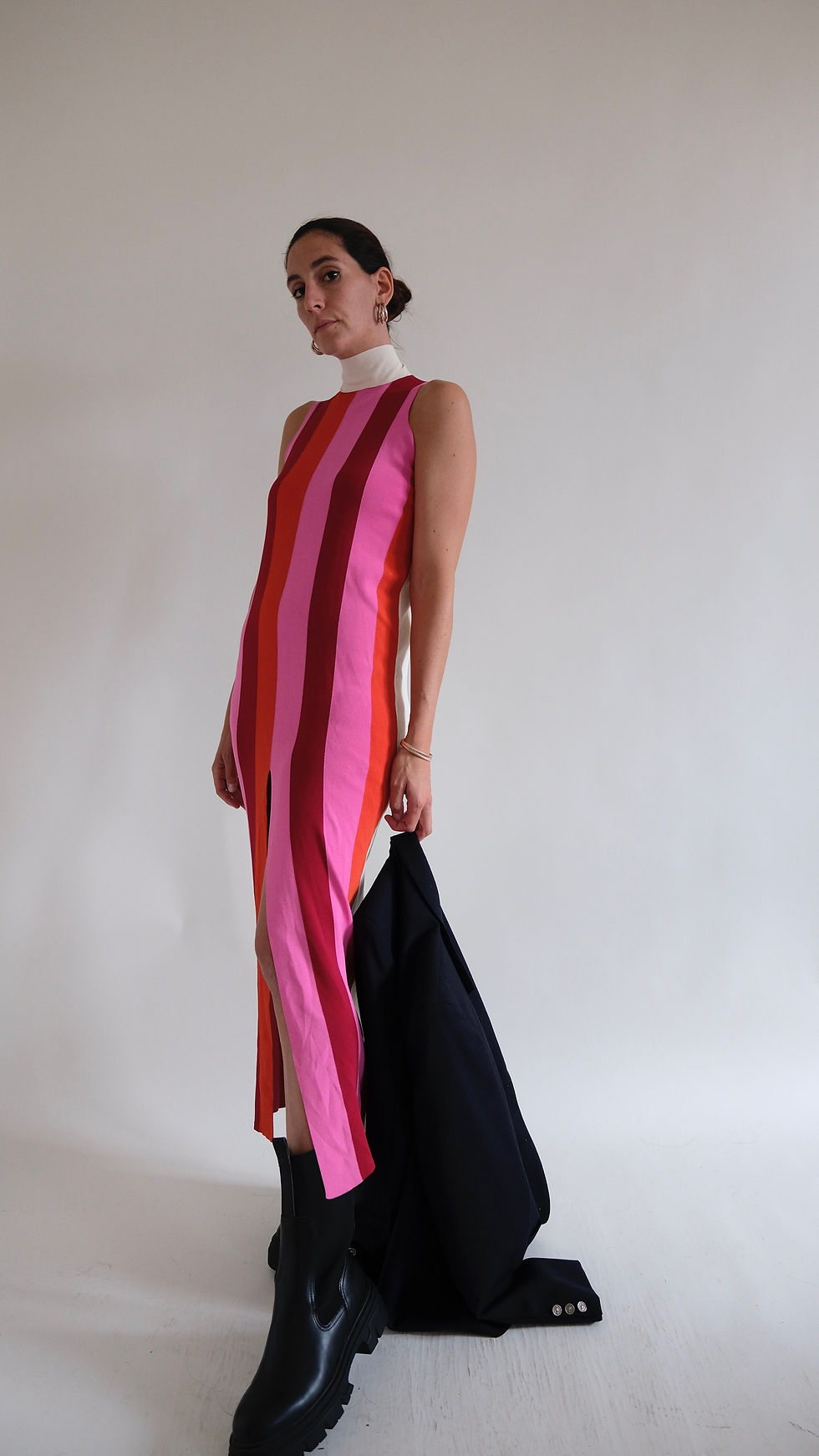 Striped long dress