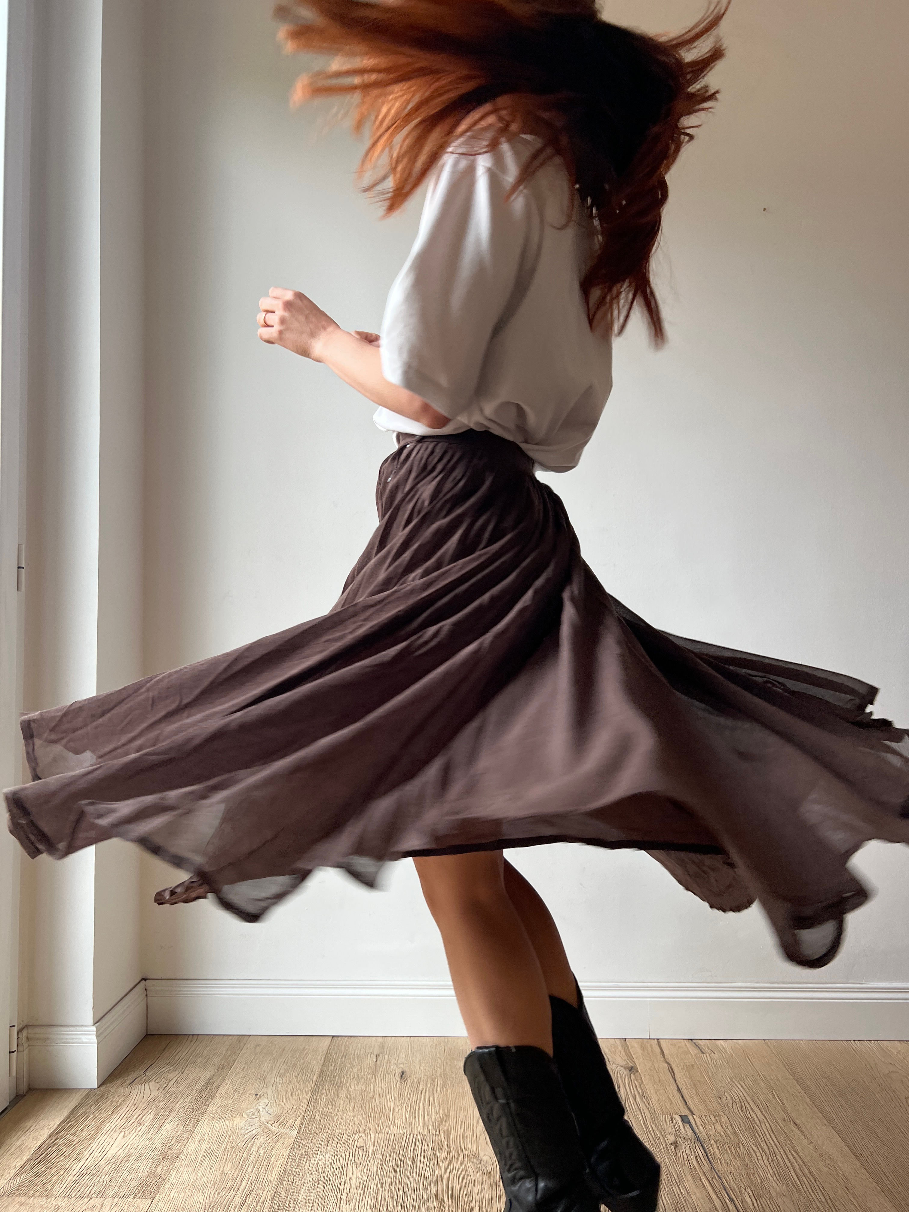 MAX MARA PLISSE' SKIRT*