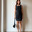 Miniatura: SILK BLACK DRESS