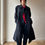 Miniature : NAVY BLUE WOOL COAT