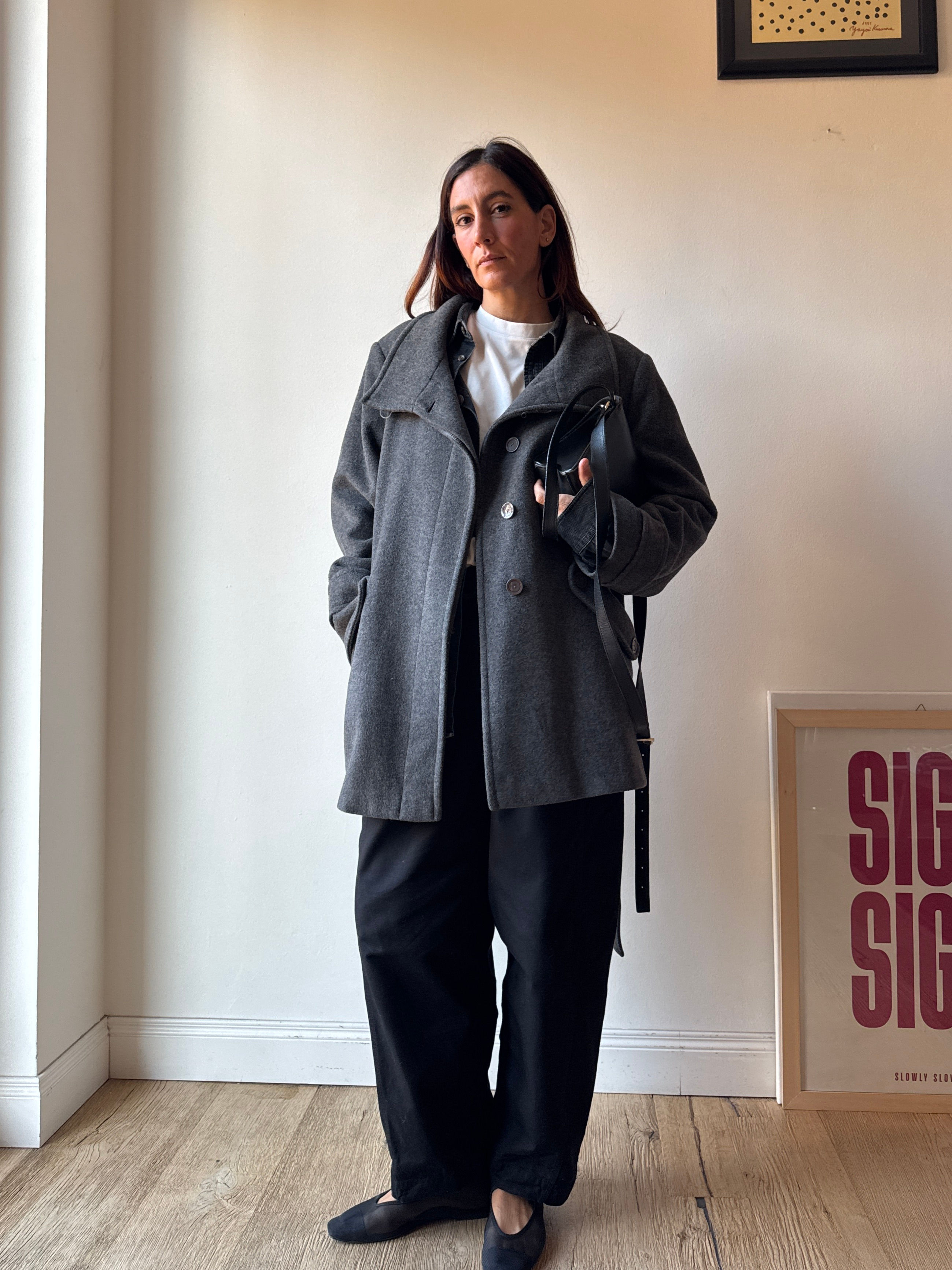 CAPPOTTO MIDI IN MISTO CASHMERE