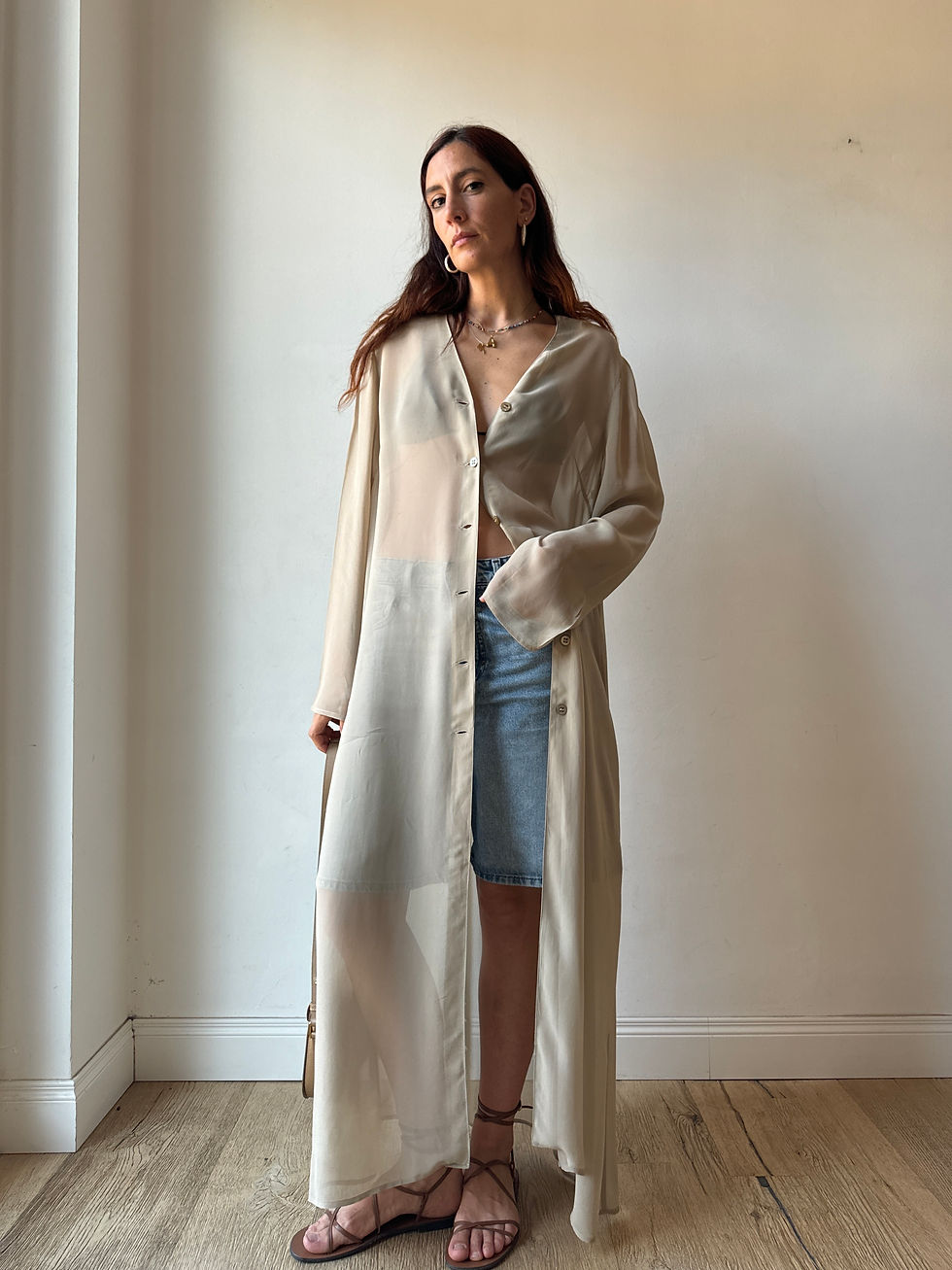 MAXI DRESS TRASPARENTE