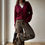 Miniatura: BURGUNDY WOOL CARDIGAN