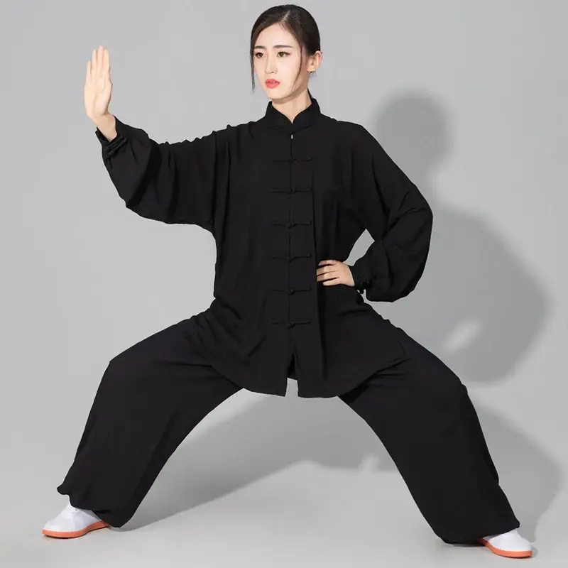 Thumbnail: Women's Men's Soft Cotton Tai Chi Kung Fu Wushu Martial Arts Uniform Wing Chun