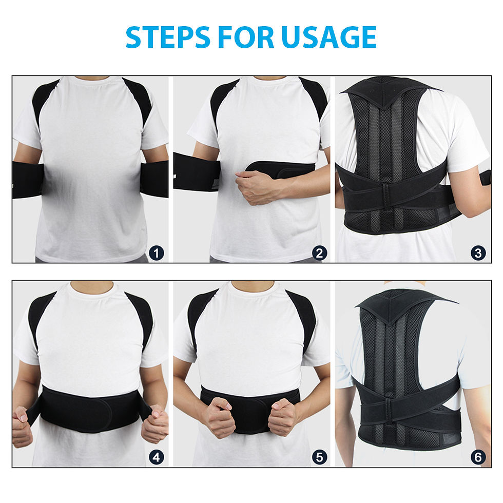 Thumbnail: Upper Back Posture Corrector Posture Clavicle Support Back Straight Shoulders 