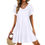 Thumbnail: Women Summer Dresses Sex Bikini  Short Sleeve Casual Beach Dress Swing Sundress