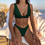 Thumbnail: Sexy Bikini Solid Swimsuit Women Swimwear Set Brazilian Beach Wear 