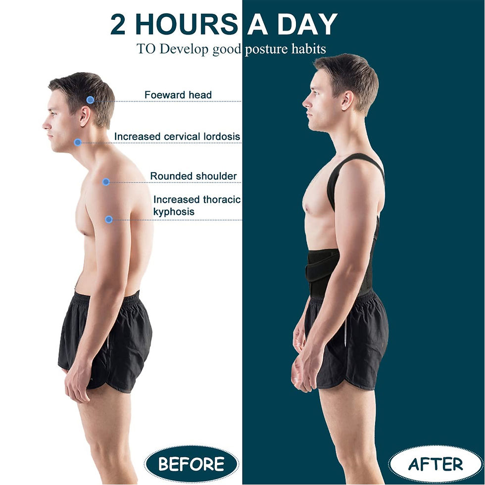 Thumbnail: Back Brace Posture Corrector for Women & Men, Scoliosis and Hunchback Correction