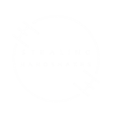Stealing Handshakes White Logo