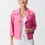 Thumbnail: Joseph Ribkoff Foiled Faux Suede Swing Jacket 251908
