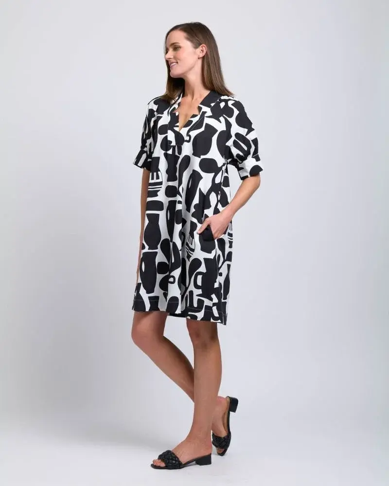 Foil  Lapel of Luxury Dress FO7909P