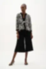 Black/Off White Jacket Front View
