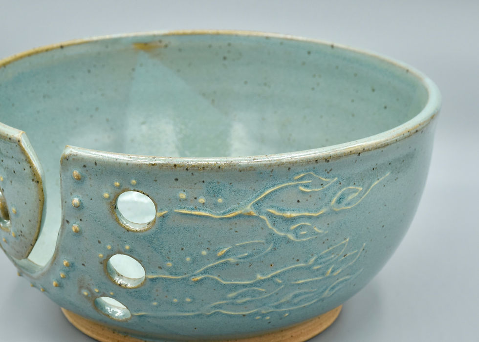 Thumbnail: Light Teal Yarn Bowl