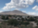Sacred Santa Cruz Chapel sits atop one of Pozos'many hills.