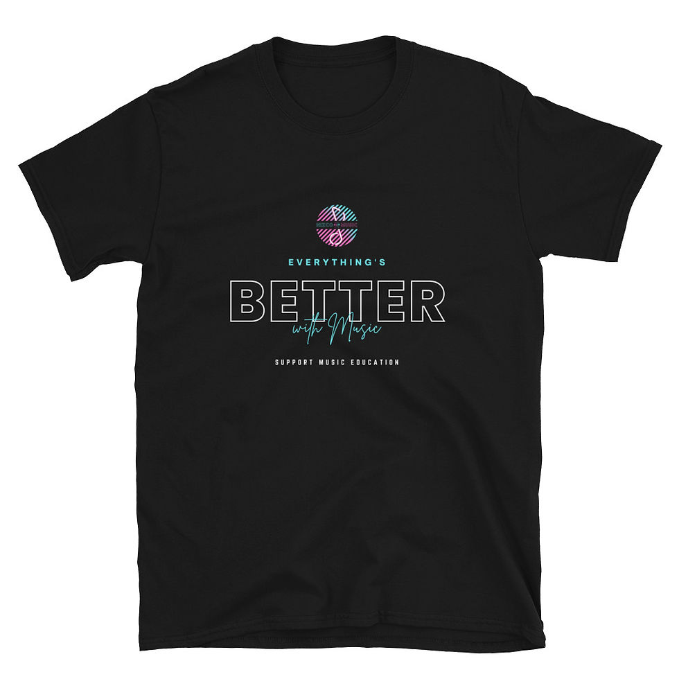 Thumbnail: "Everything's Better with Music" NIZCO MUSIC Short-Sleeve Unisex T-Shirt