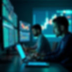 Investors monitoring market movements in real time through digital platforms