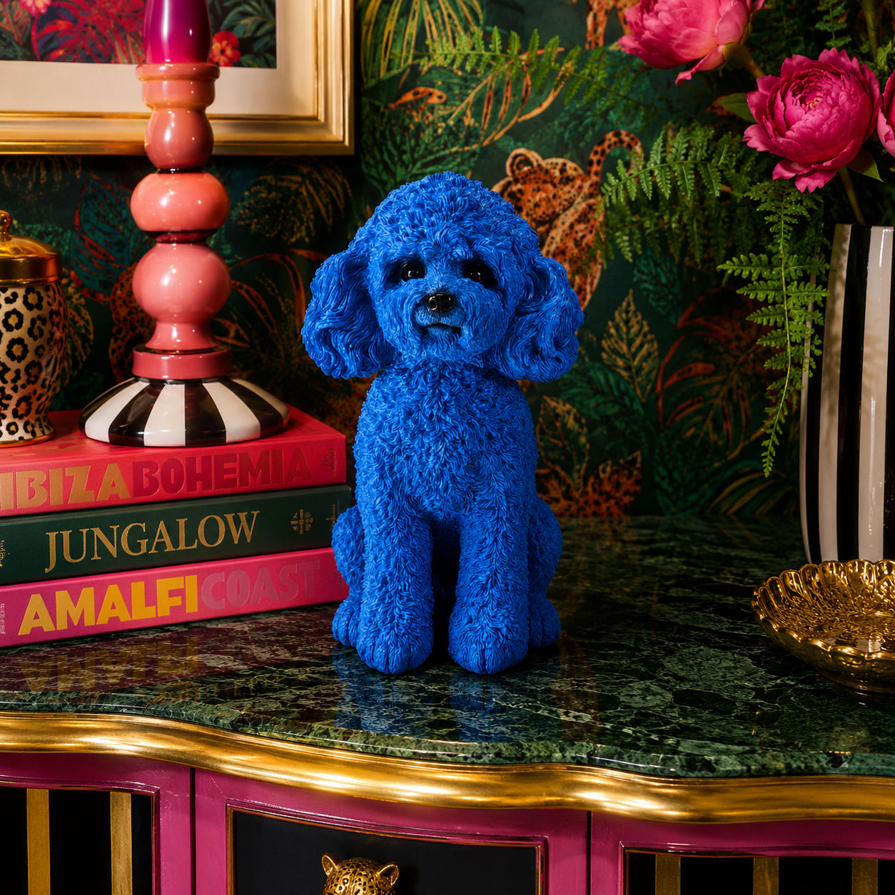 Vibrant Poodle Ornament Assorted