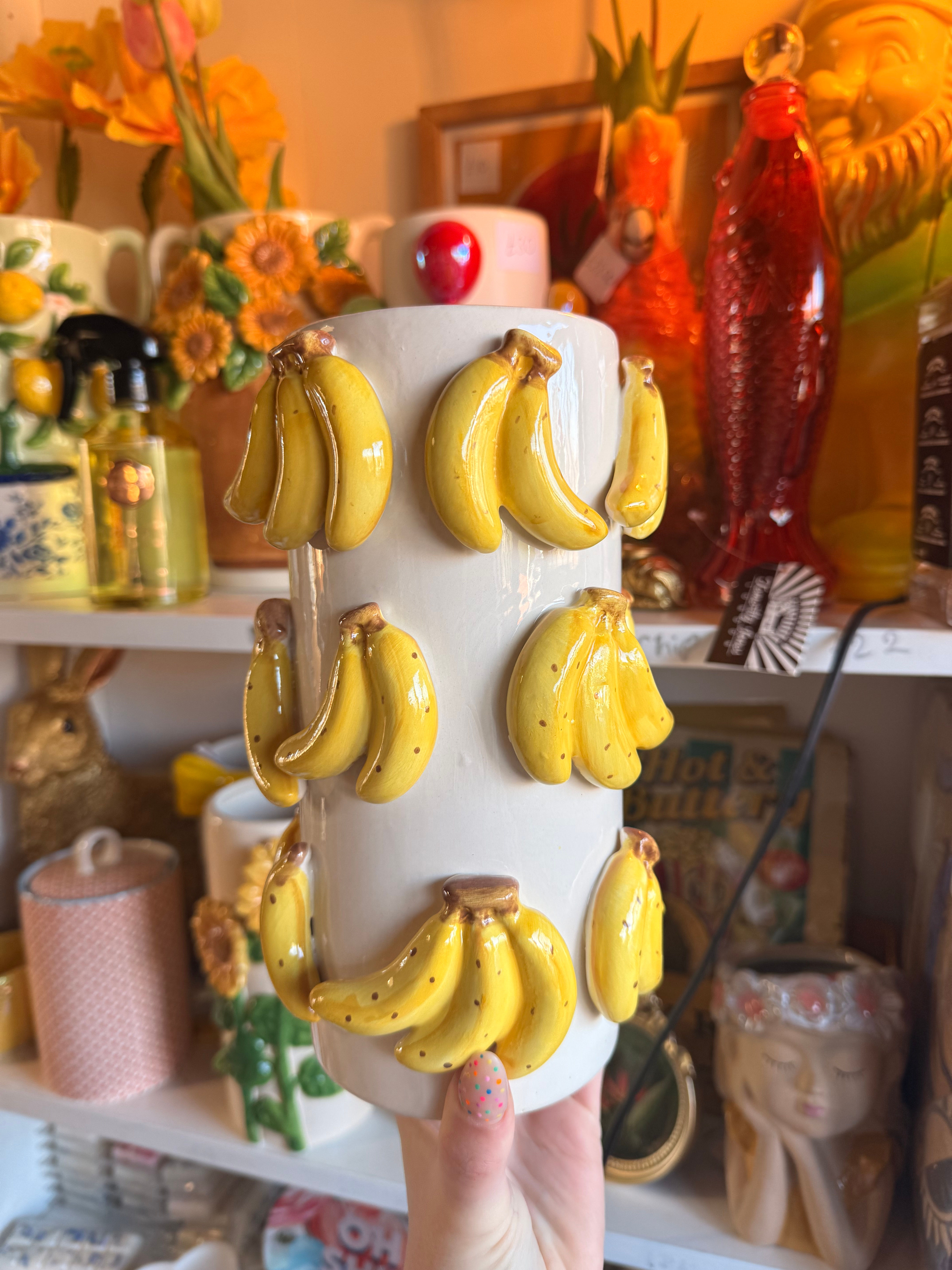 3D BANANA VASE, 22CM