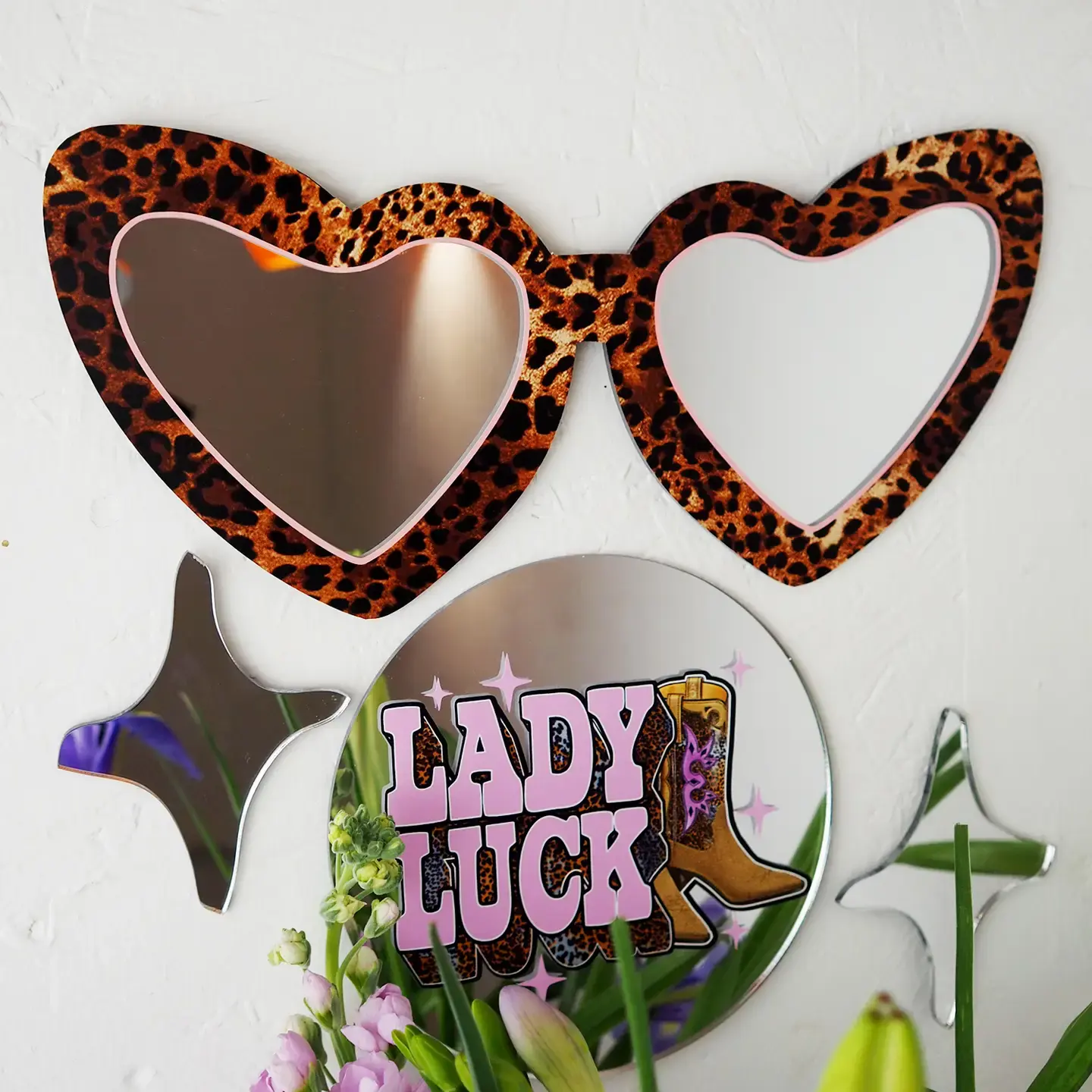 Large Fierce & Fabulous Sunglasses Mirror