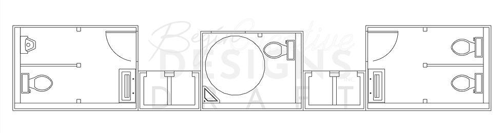 Occupancy with Gendered Washrooms - Basic Raw Concept