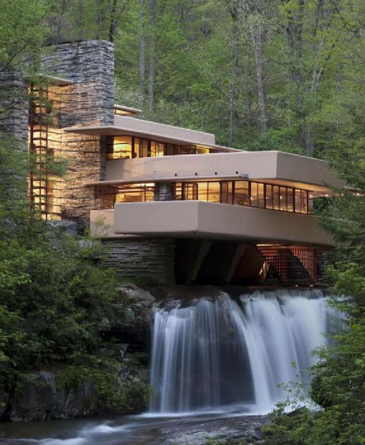 Iconic - Falling Water House - Frank Lloyd Wright