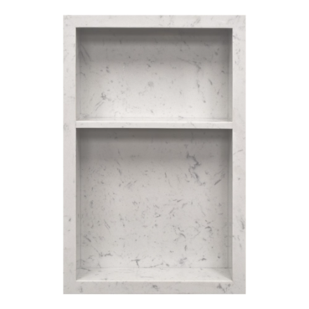 Modamo 15-inch x 24-inch Carrara Shower Niche | The Home Depot Canada