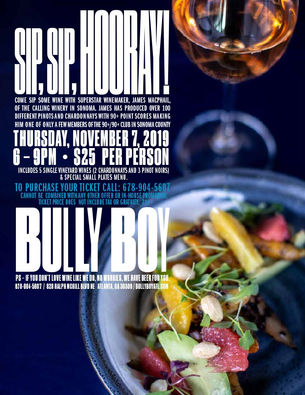 Sip, Sip, Hooray! Toast to a Wine-Infused Evening at Bully Boy Tonight