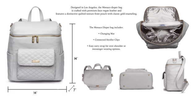 monaco diaper bag backpack