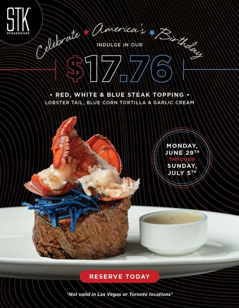 Add an All-American Sizzle With STK This Fourth of July