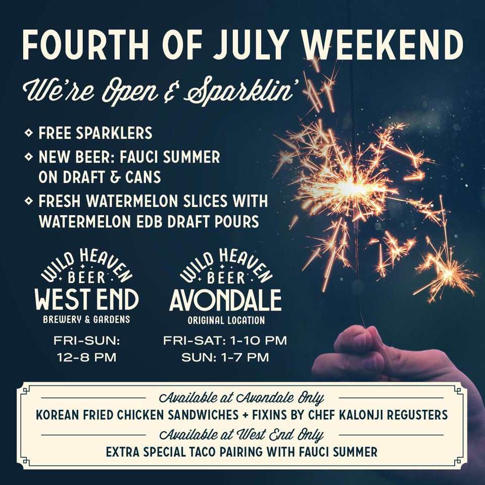 Add Some Sparkle to Independence Day Weekend at Wild Heaven